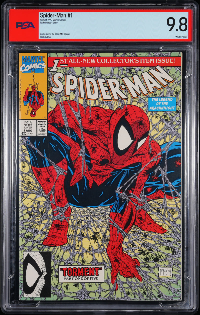 SPIDER-MAN (1990) #1 DIRECT PSA 9.8