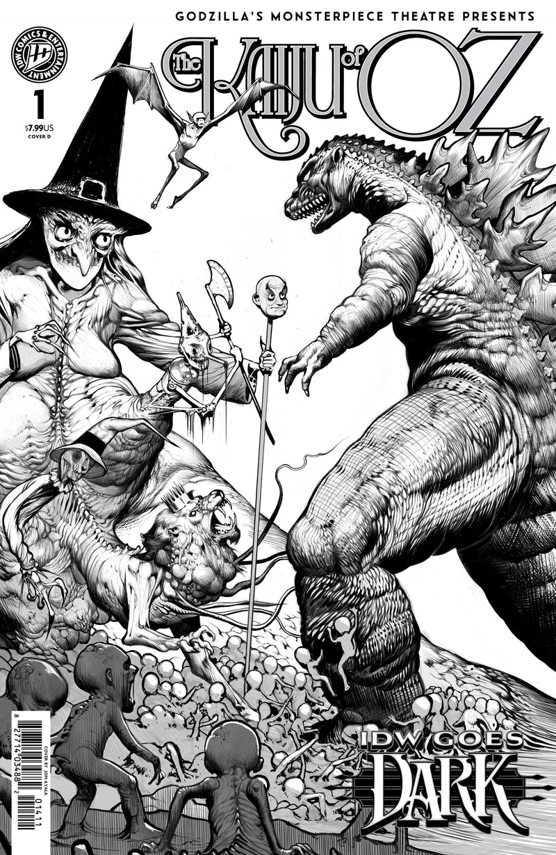 GODZILLAS MONSTERPIECE THEATRE PRESENTS THE KAIJU OF OZ (2026) #1 (ONE SHOT) CVR D AYALA IDW GOES DARK