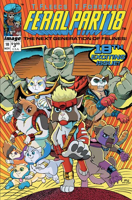 FERAL (2024) #18 CVR D TONY FLEECS & TRISH FORSTNER YOUNGBLOOD TEAM UP VAR