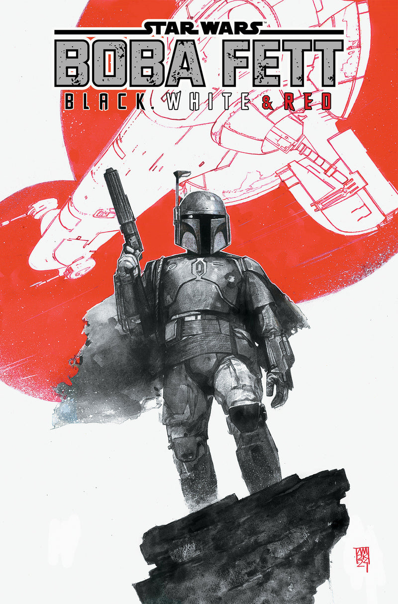 STAR WARS BOBA FETT BLACK WHITE & RED TREASURY EDITION