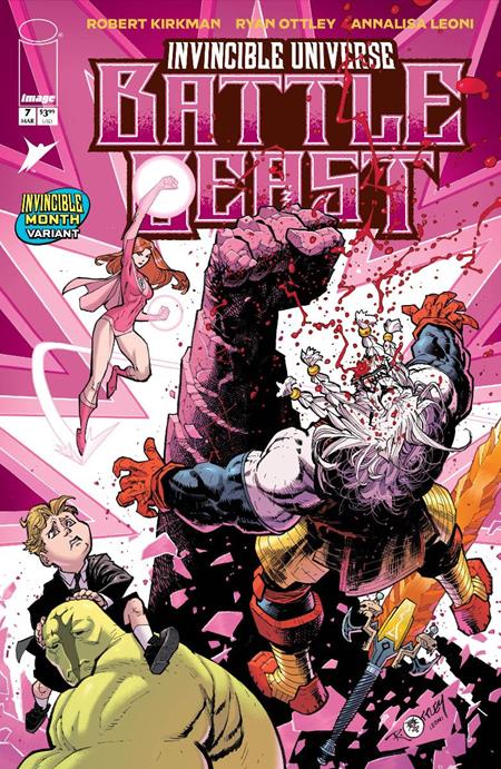 INVINCIBLE UNIVERSE BATTLE BEAST (2025) #7 CVR H RYAN OTTLEY & ANNALISA LEONI INVINCIBLE TEAM UP VAR