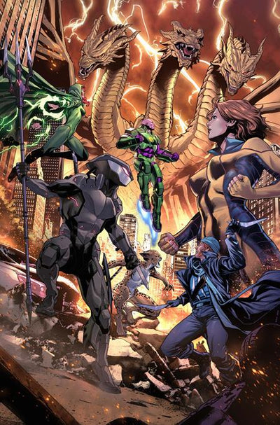 JUSTICE LEAGUE VS GODZILLA VS KONG 2 (2025) #5 CVR C LUCAS MEYER CARD STOCK VAR