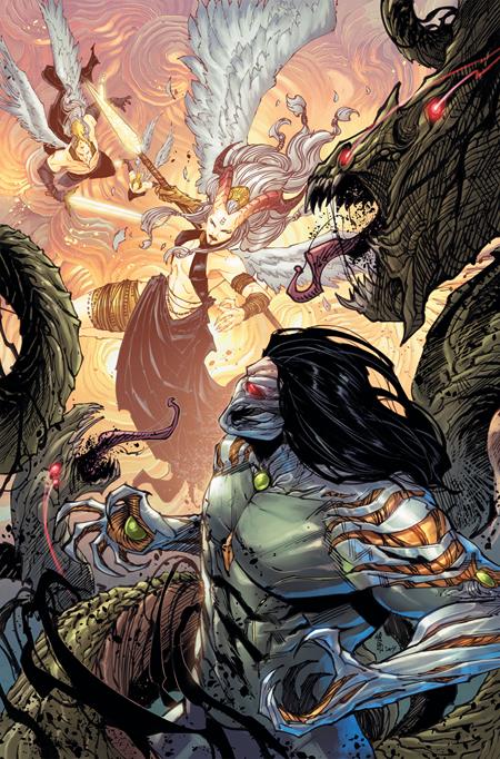 DARKNESS VS ANGELUS (2026) #1 (ONE SHOT) CVR C INC 1:10 GIUSEPPE CAFARO & ARIF PRIANTO VIRGIN VAR