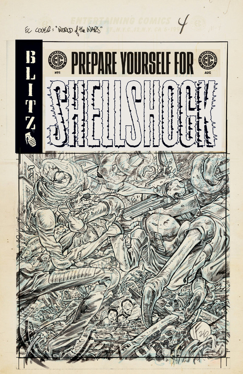 EC SHELLSHOCK (2026) #1 (ONE SHOT) CVR F 20 COPY INCV TOM FOWLER B&W ARTIST EDITION VAR