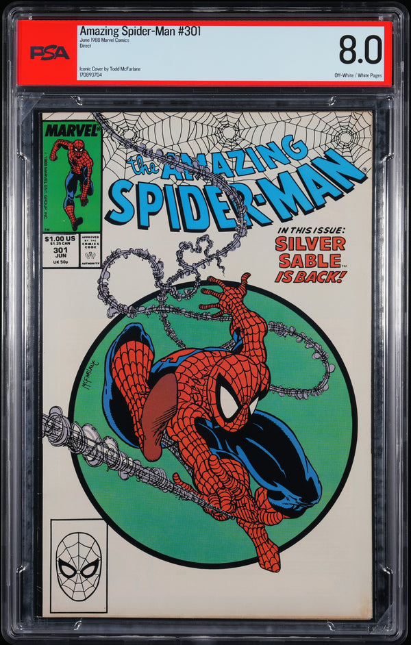 AMAZING SPIDER-MAN (1963) #301 PSA 8.0