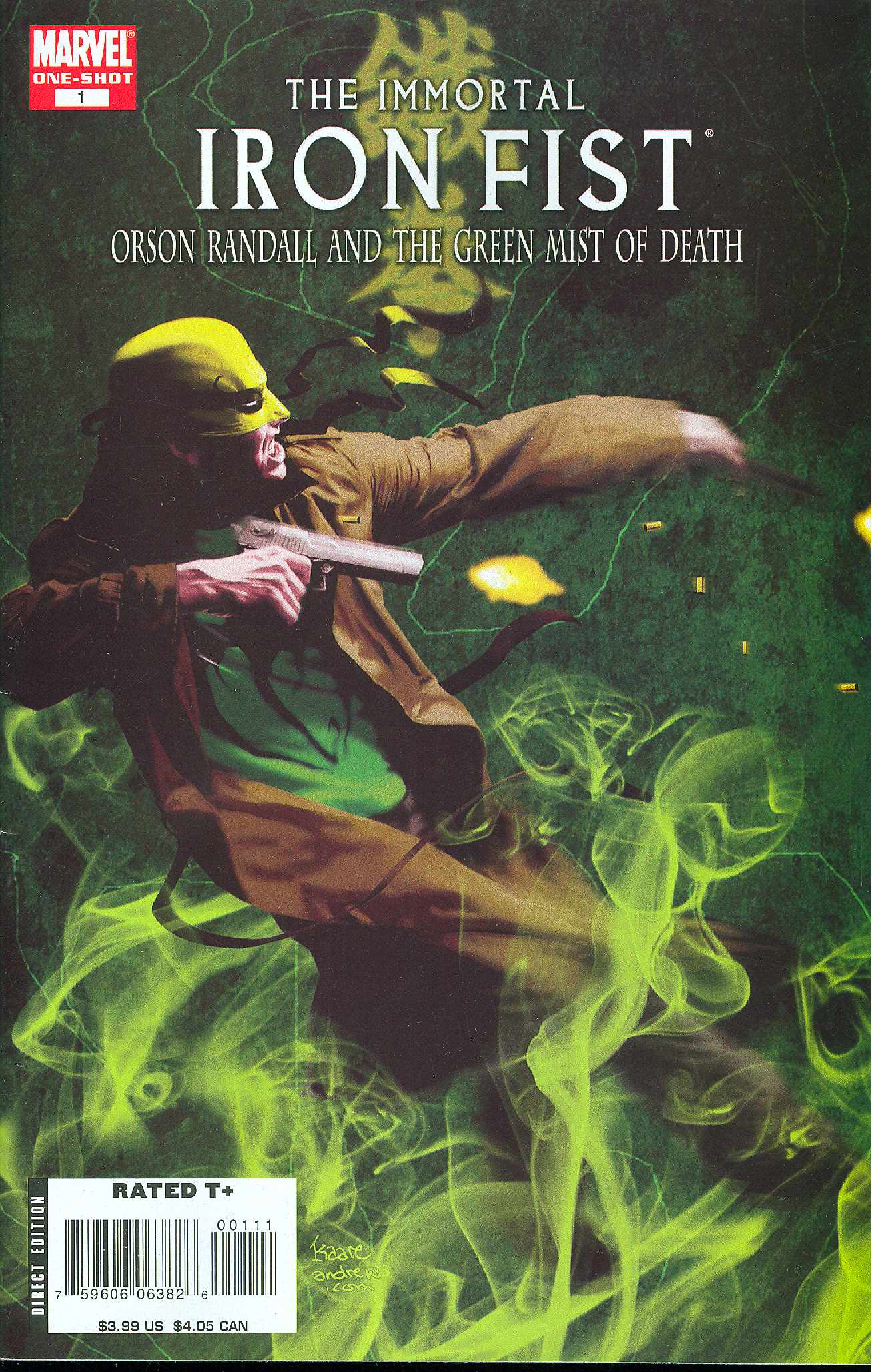 IMMORTAL IRON FIST ORSON RANDALL AND THE GREEN MIST OF DEATH (2008) #1 (ONE SHOT)