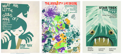 STAR TREK TOS ART PRINTS SET 4