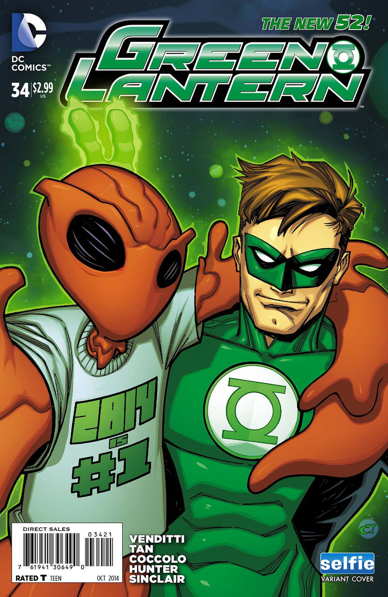 GREEN LANTERN (2011) #34 DCU SELFIE VAR ED