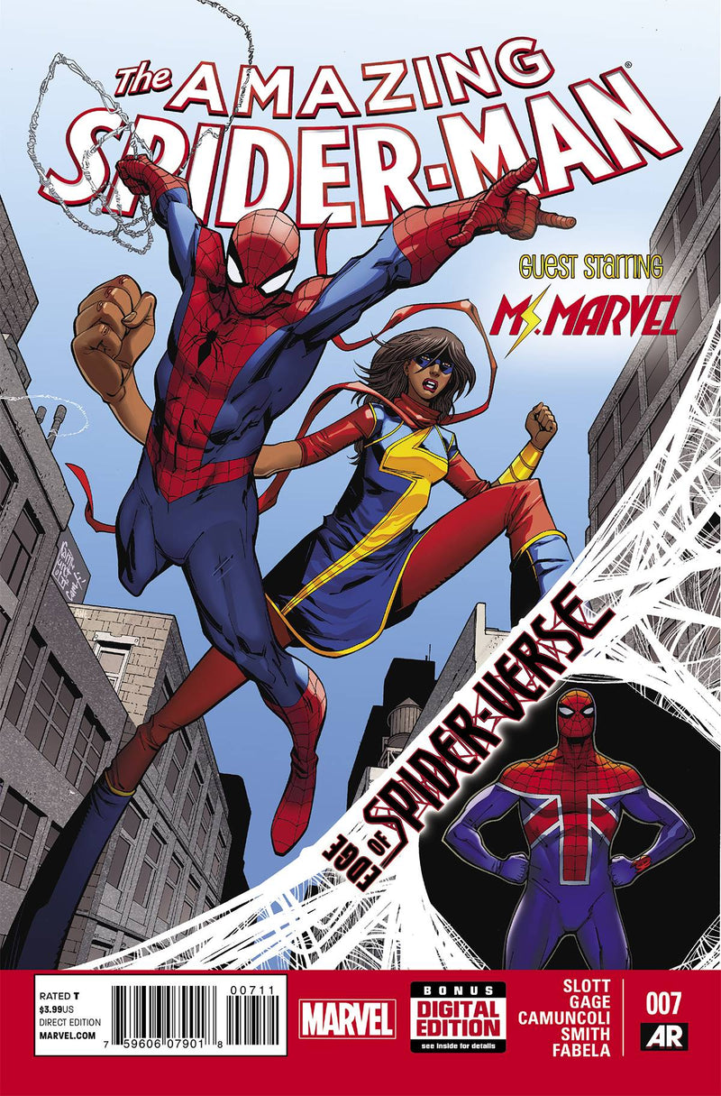 AMAZING SPIDER-MAN (2014) #7 EOSV (FIRST APPEARANCE OF SPIDER UK - BILLY BRADDOCK)