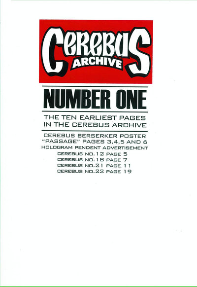 CEREBUS ARCHIVE VOL 01
