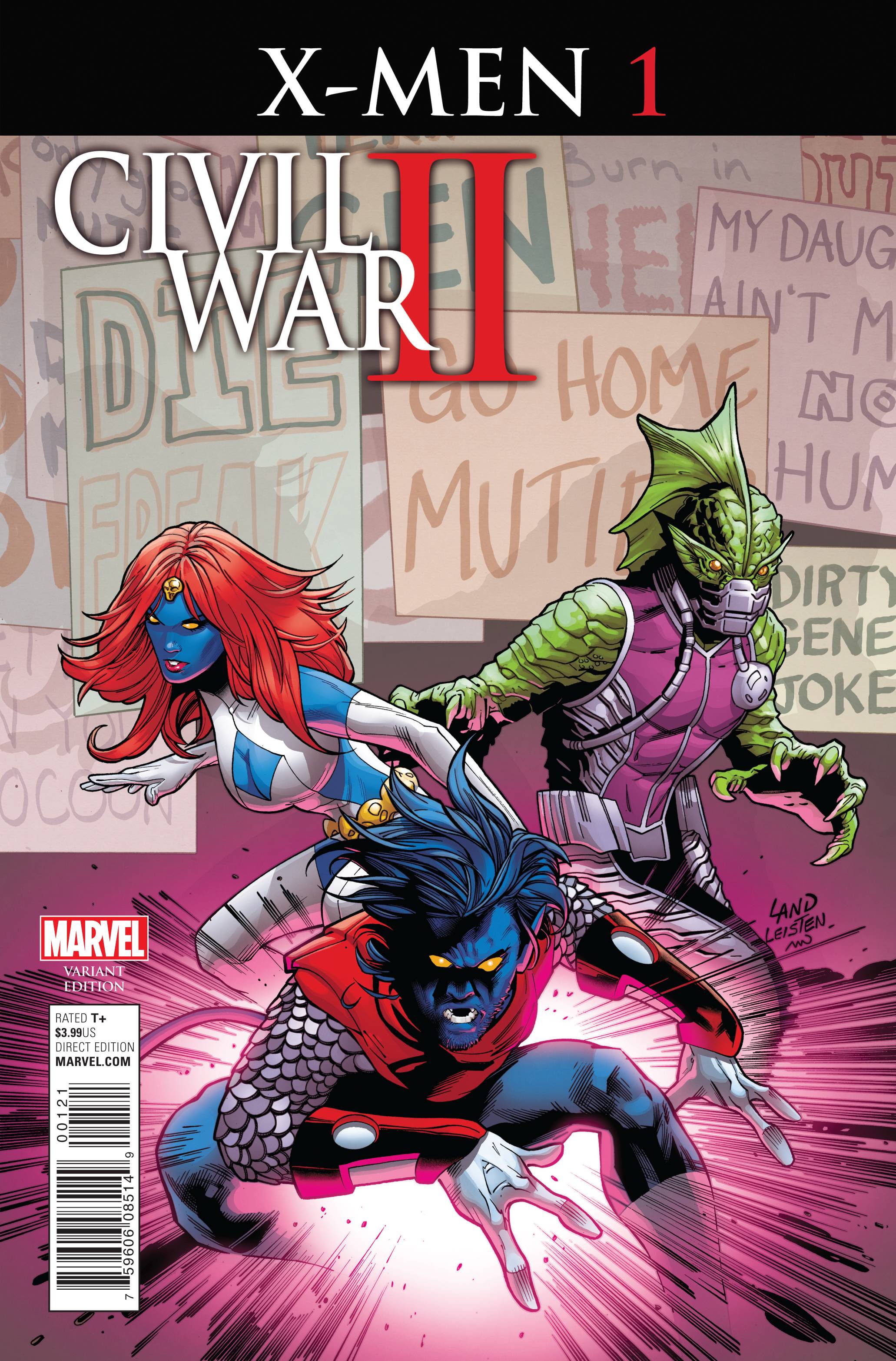 CIVIL WAR II X-MEN #1 LAND VAR