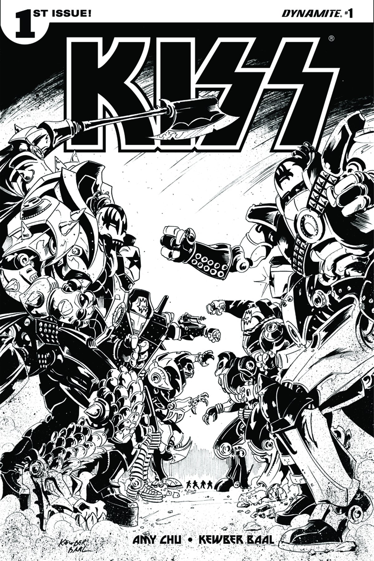 KISS VOL 3 #1 CVR J 10 COPY BAAL B&W INCV