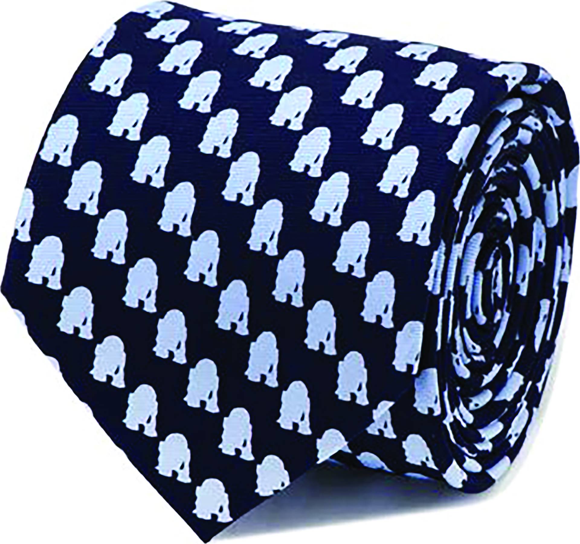 STAR WARS R2D2 TONAL BLUE TIE