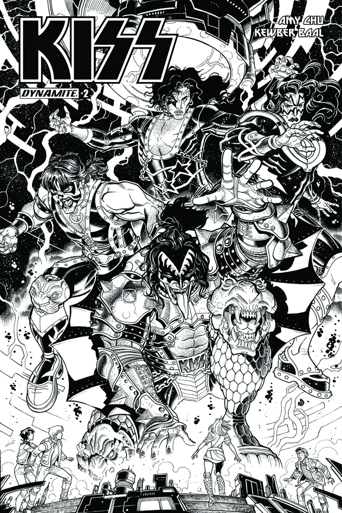 KISS VOL 3 #2 10 COPY BRADSHAW B&W INCV