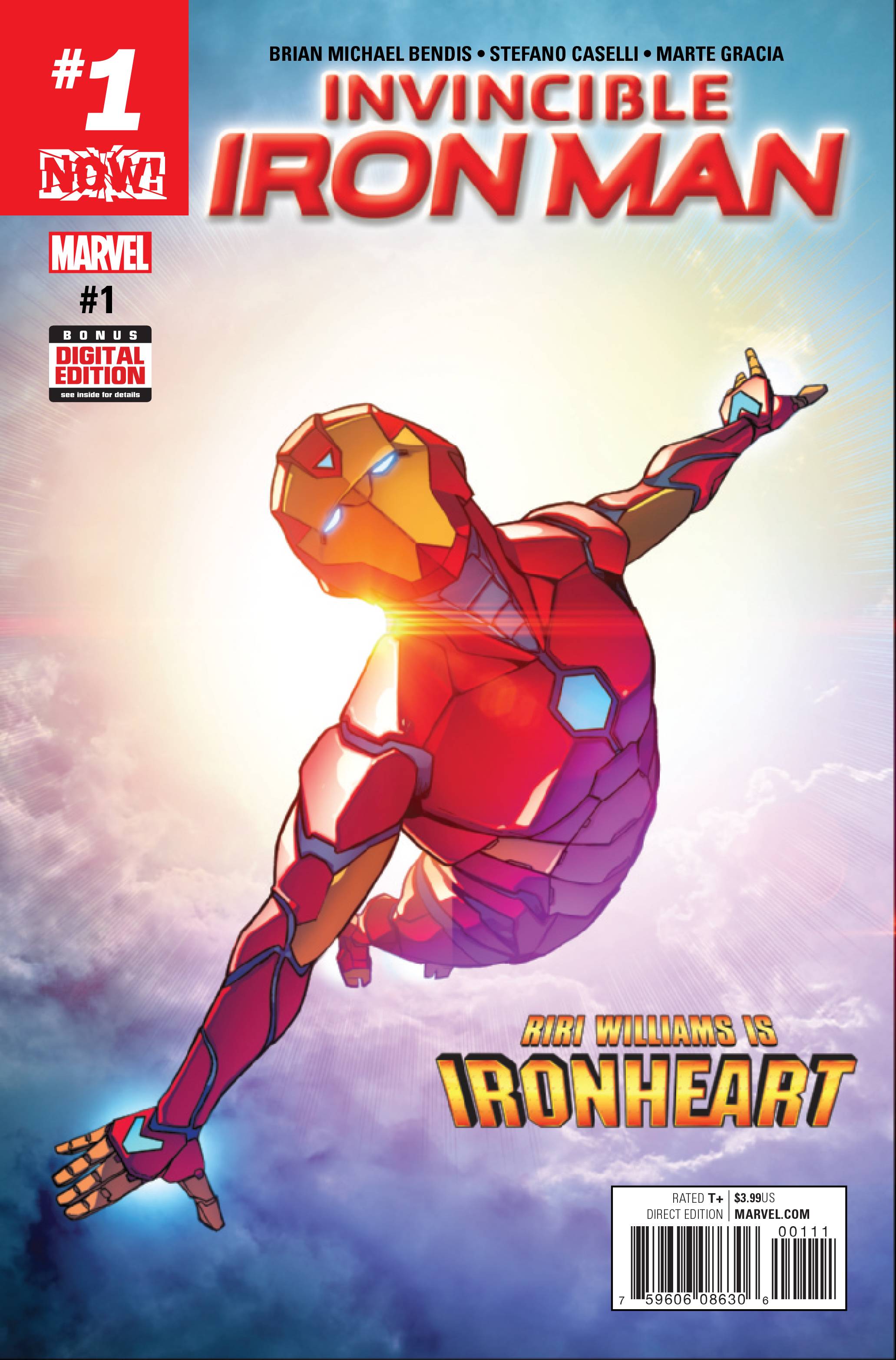 INVINCIBLE IRON MAN VOL 3 #1 RIRI WILLIAMS IRONHEART