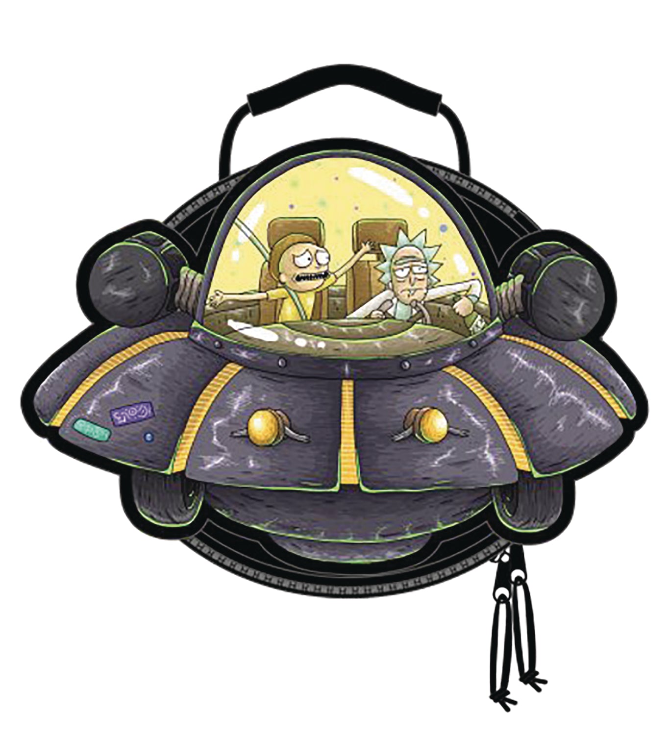 RICK AND MORTY SPACESHIP DIE CUT LUNCH BOX