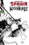 MEDIEVAL SPAWN WITCHBLADE #1 CVR C B&W MCFARLANE