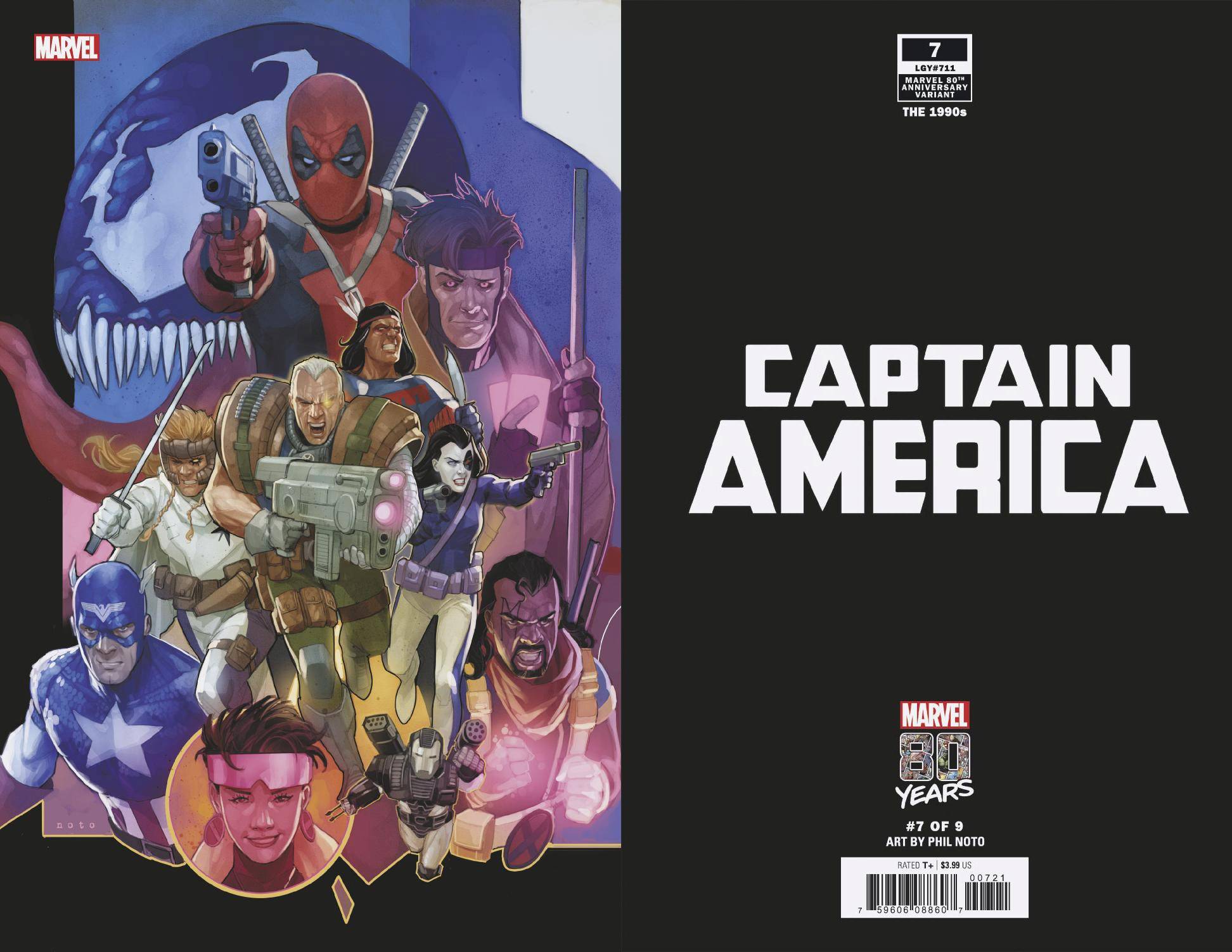 CAPTAIN AMERICA VOL 9 (2018) #7 NOTO MARVEL 80TH VAR