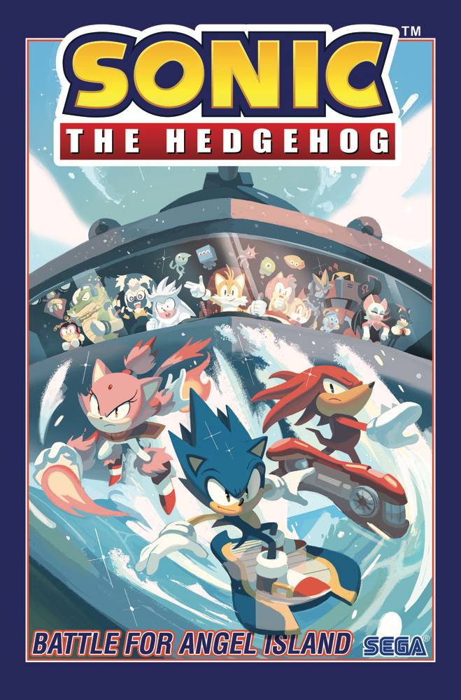 SONIC THE HEDGEHOG TP VOL 03 BATTLE FOR ANGEL ISLAND - DAMAGED/SHELFWEAR