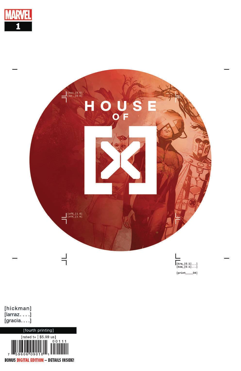 HOUSE OF X #1 4TH PTG VAR