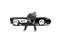 HOLLYWOOD RIDES 1957 CHEVY CORVETTE W/WOLFMAN 1/24 DIE-CAST VEHICLE