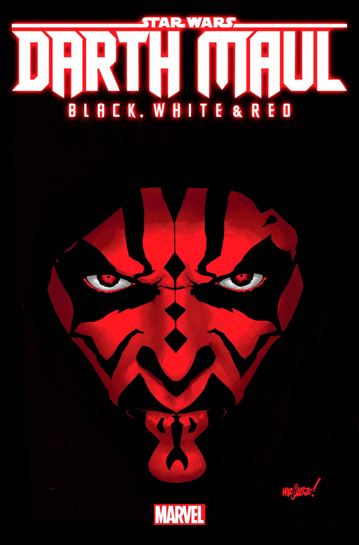 STAR WARS DARTH MAUL BLACK WHITE & RED (2024) #1 25 COPY INCV VAR