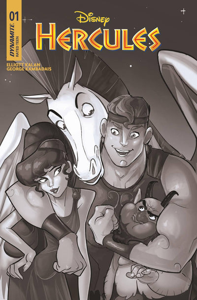DISNEY HERCULES (2024) #1 CVR L 15 COPY INCV LOLLI B&W