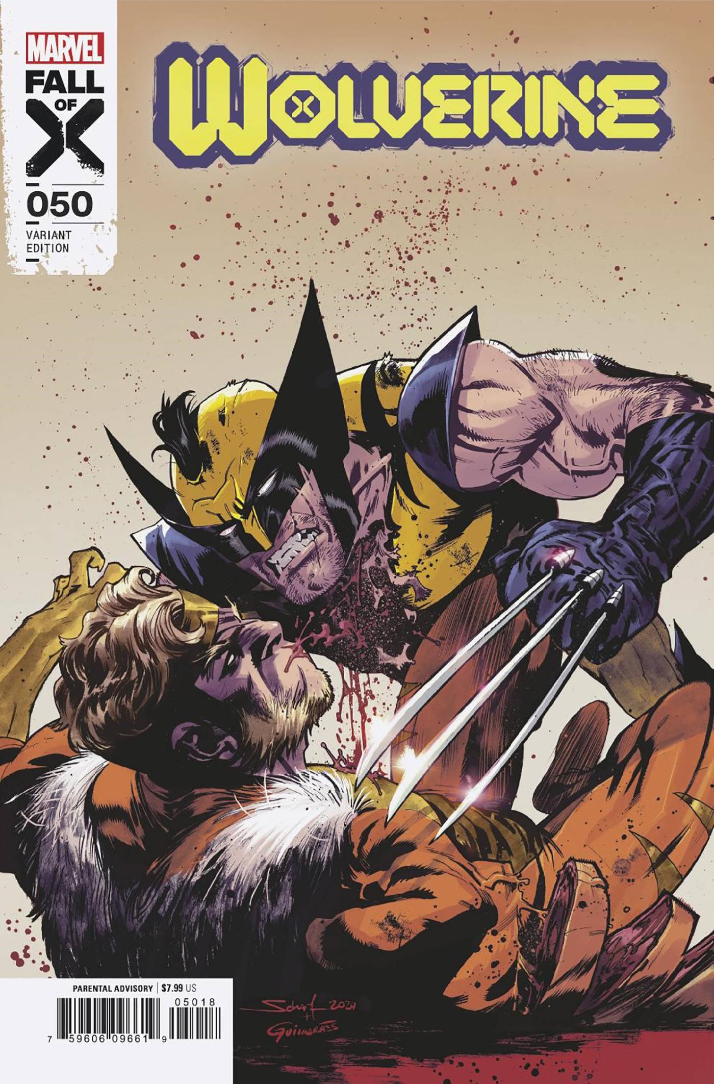 WOLVERINE VOL 6 (2020) #50 25 COPY INCV JONAS SCHARF VAR