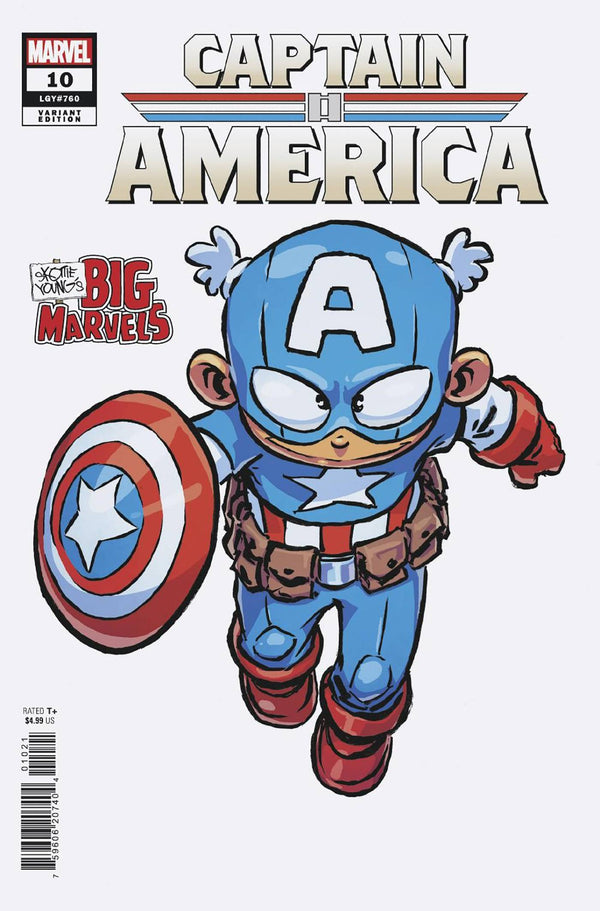 CAPTAIN AMERICA VOL 10 (2023) #10 SKOTTIE YOUNG BIG MARVEL VAR