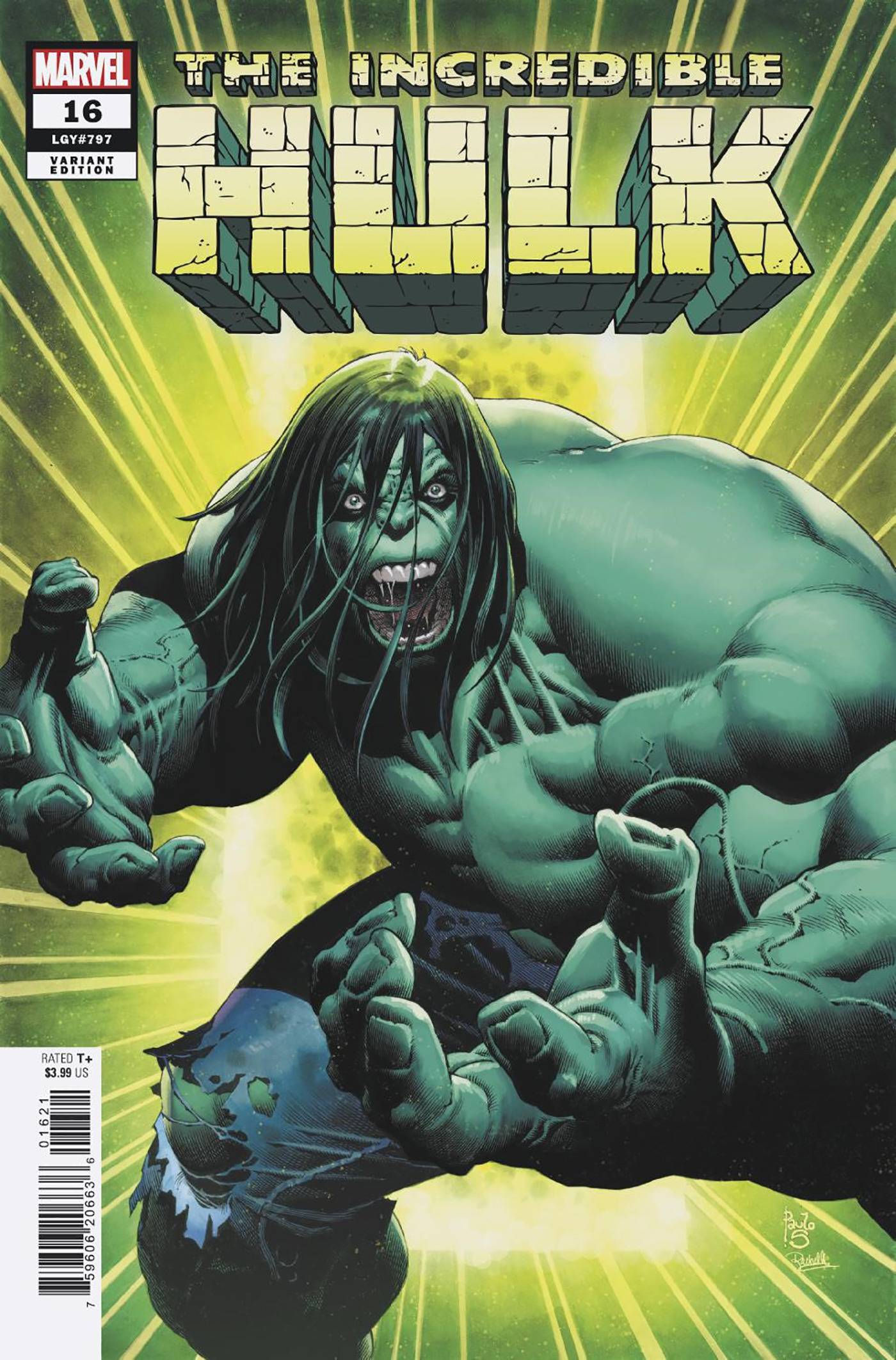 INCREDIBLE HULK VOL 5 (2023) #16 PAULO SIQUEIRA VAR