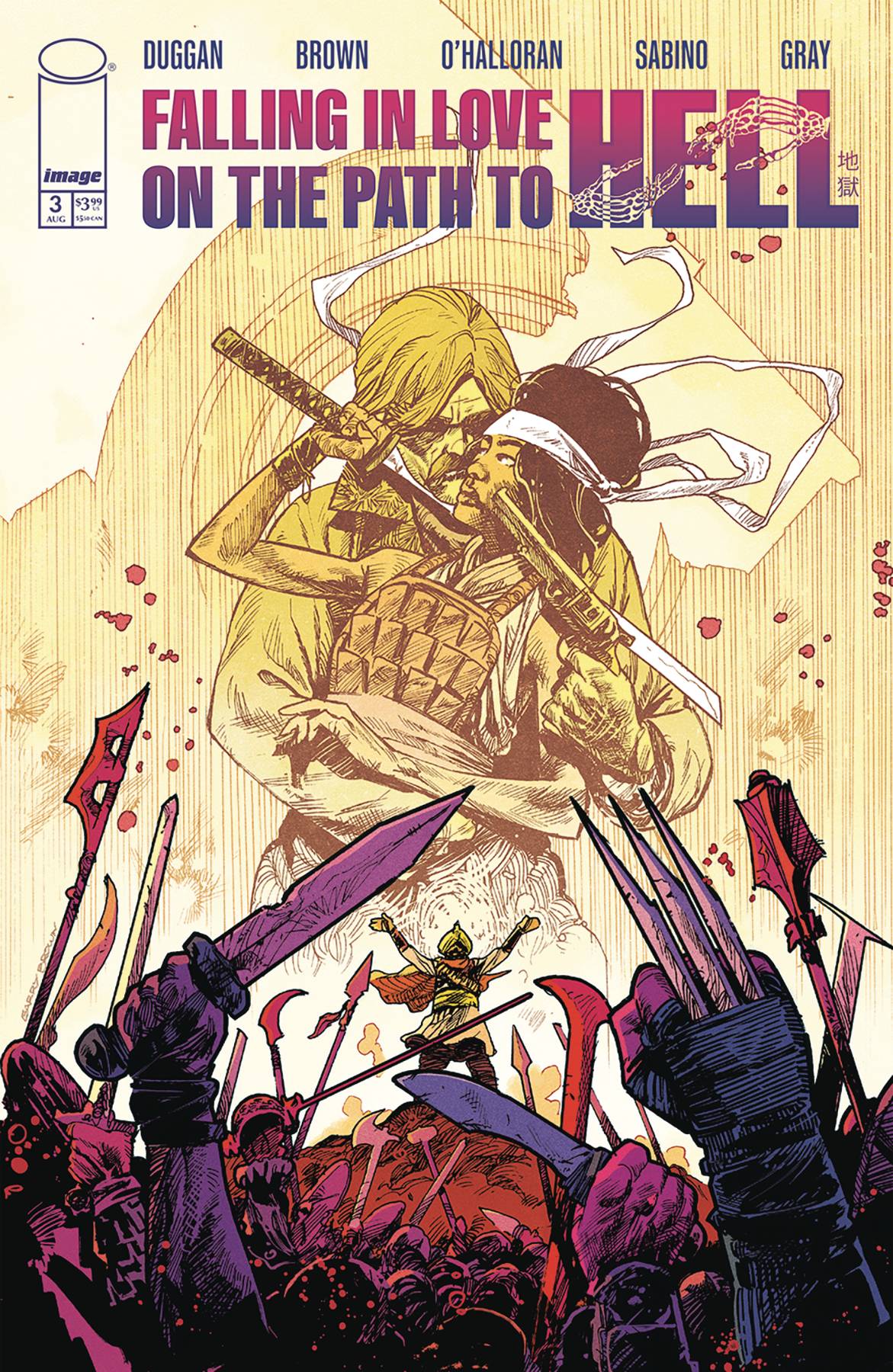 FALLING IN LOVE ON THE PATH TO HELL (2024) #3 CVR A BROWN