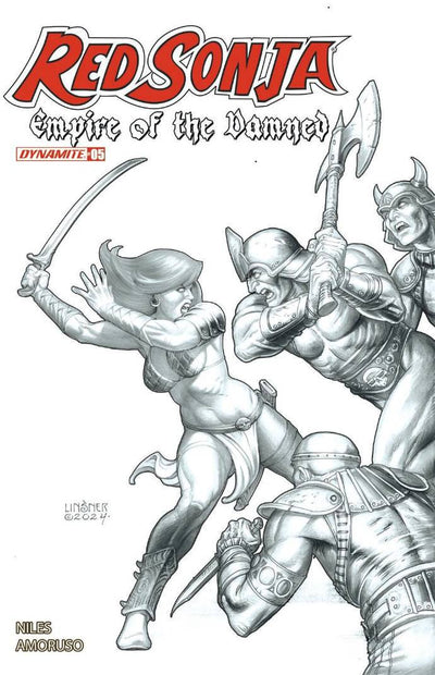 RED SONJA EMPIRE OF THE DAMNED (2024) #5 CVR G 15 COPY INCV LINSNER LINE ART VAR