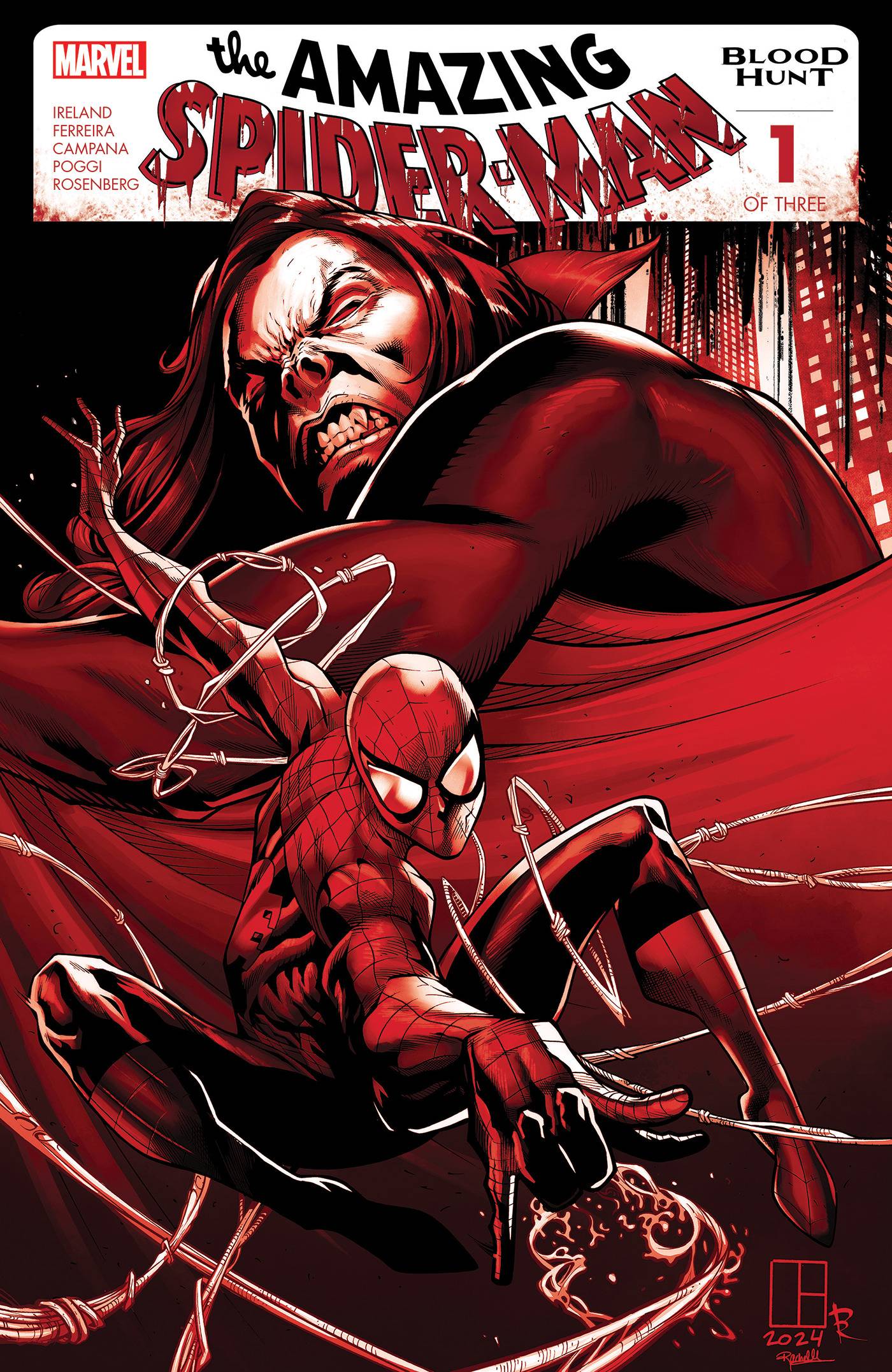 AMAZING SPIDER-MAN BLOOD HUNT (2024) #1 2ND PTG BLOOD SOAKED