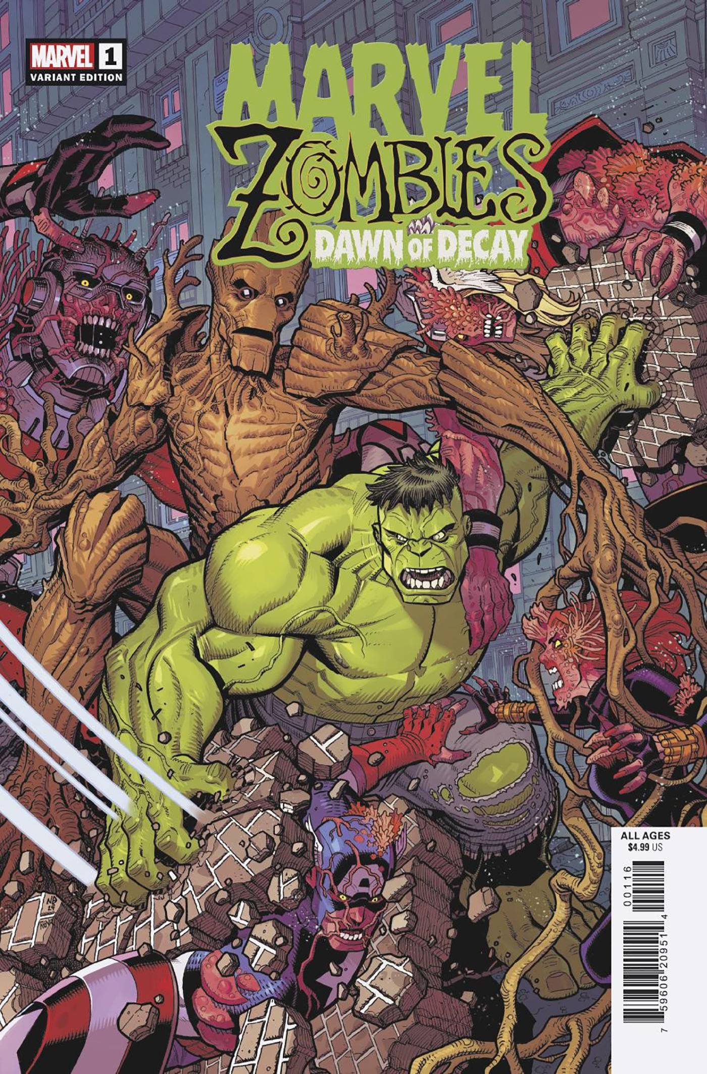 MARVEL ZOMBIES DAWN OF DECAY (2024) #1 25 COPY INCV VAR