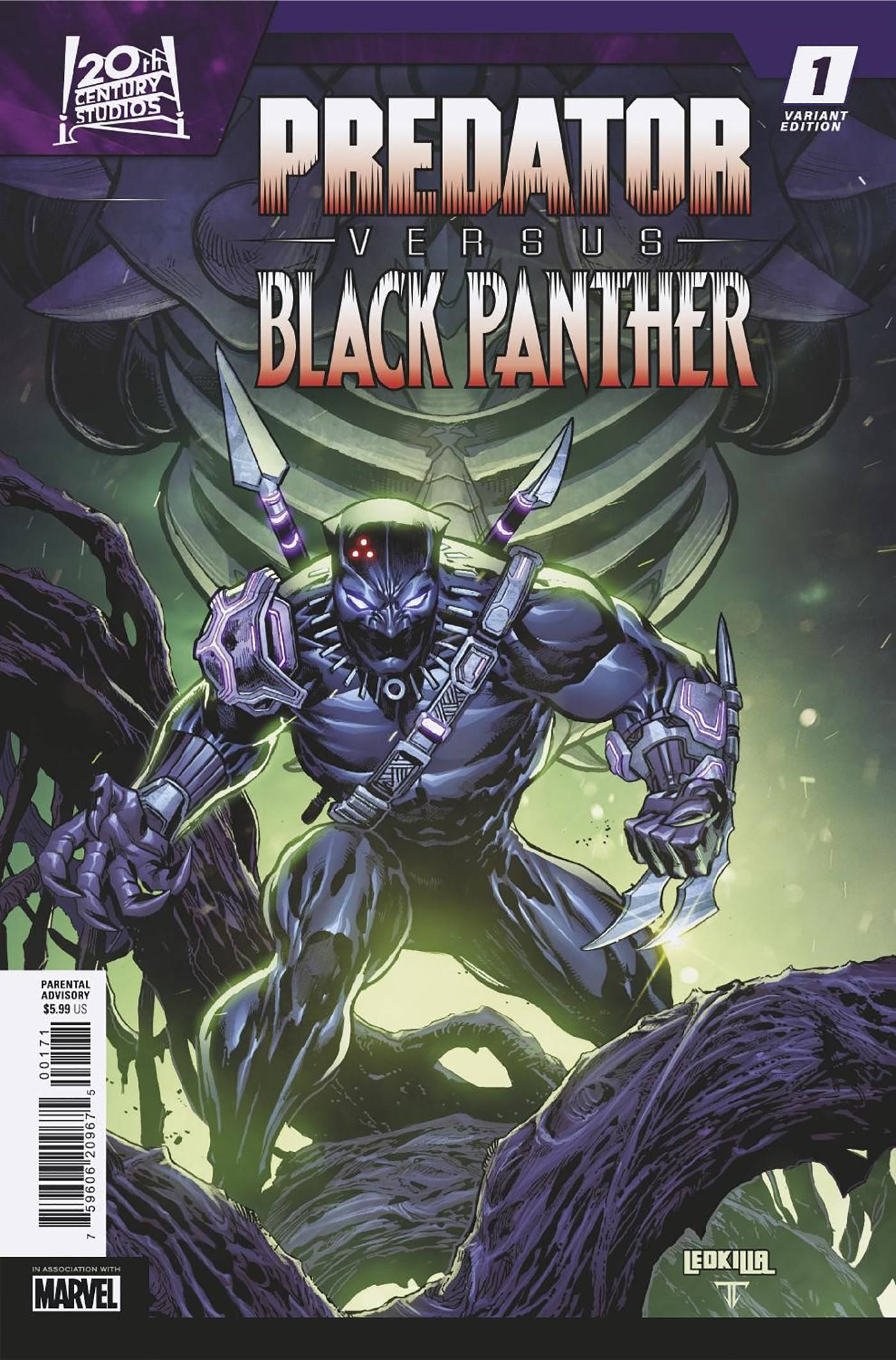 PREDATOR VS BLACK PANTHER (2024) #1 KEN LASHLEY VAR