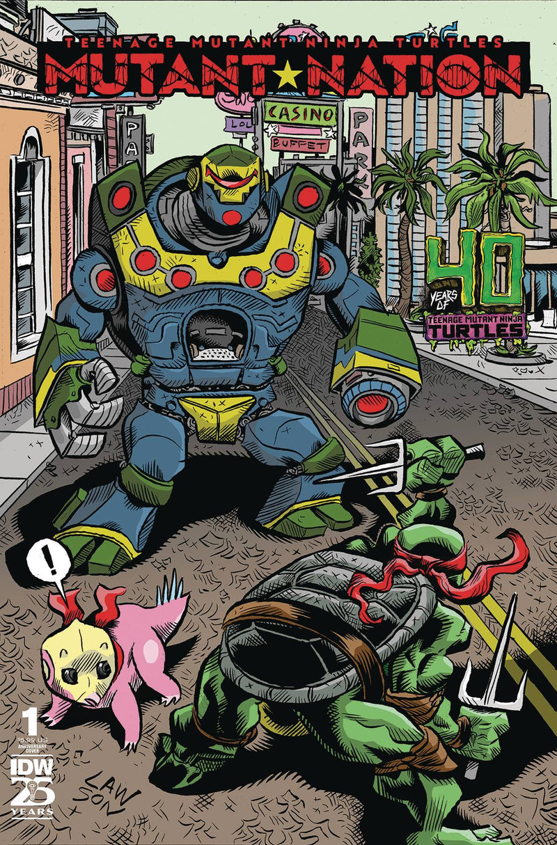TMNT MUTANT NATION (2024) #1 CVR D 40TH ANNIVERSARY VAR