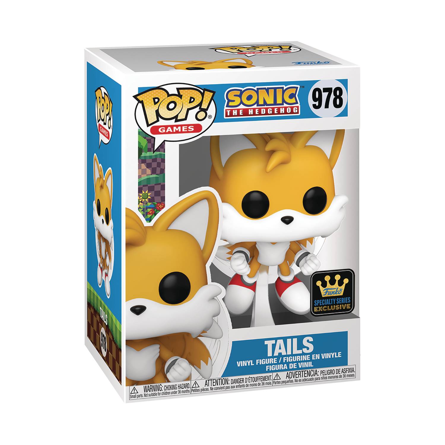 POP GAMES SONIC TAILS FLYING VINYL FIG