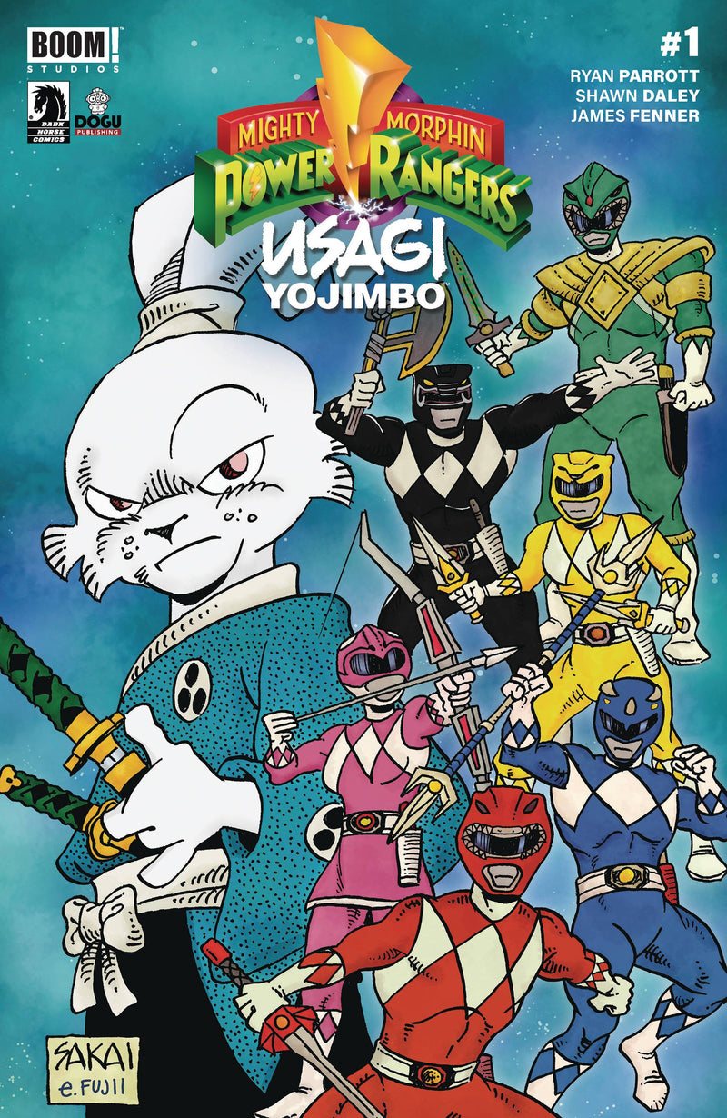 MIGHTY MORPHIN POWER RANGERS USAGI YOJIMBO (2024) #1 CVR B SAKAI