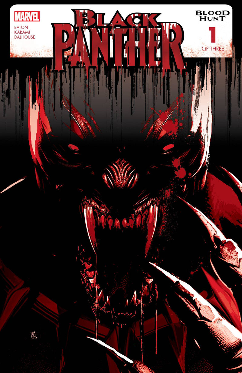BLACK PANTHER BLOOD HUNT (2024) #1 2ND PTG BLOOD SOAKED VAR