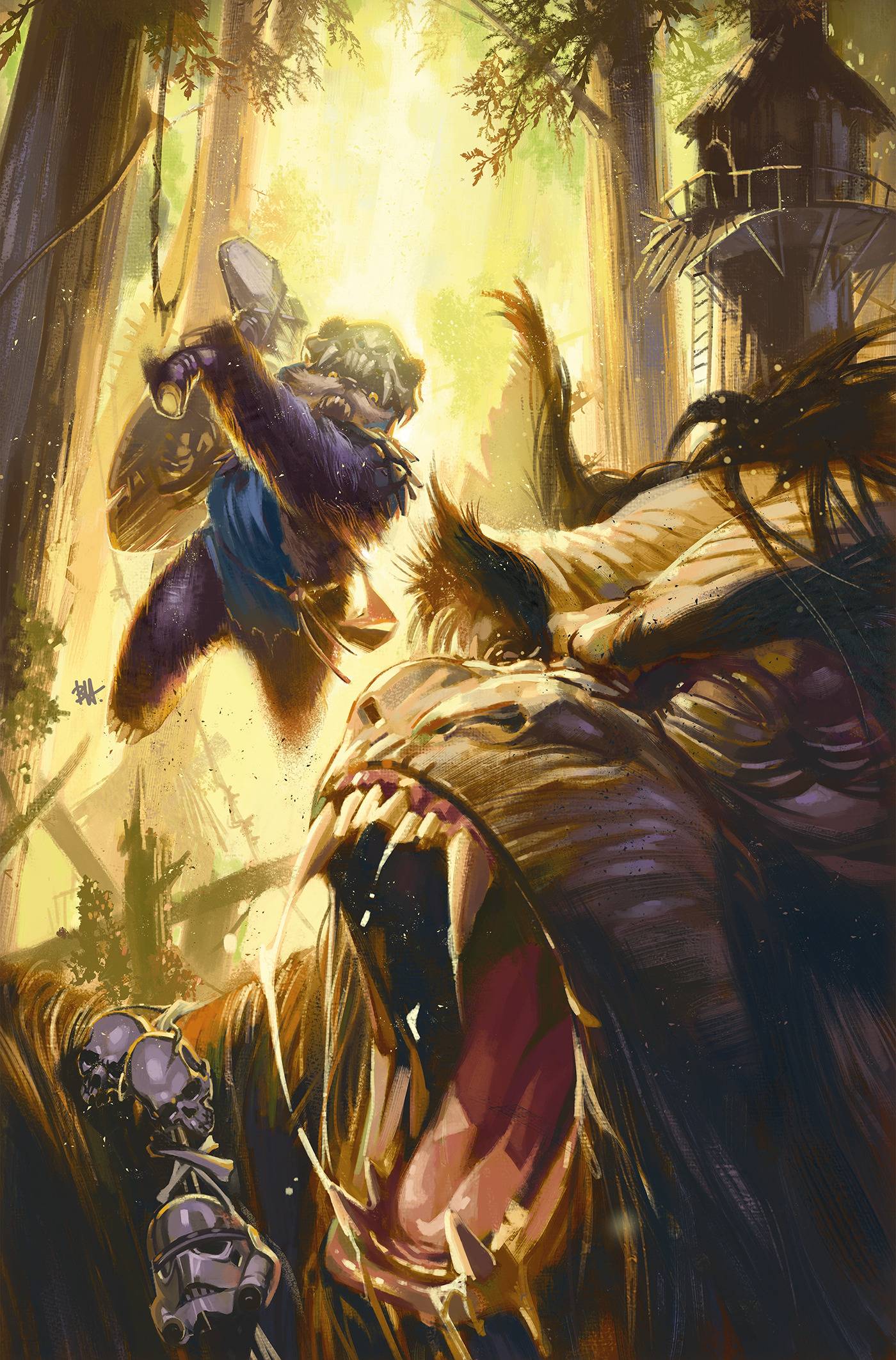 STAR WARS EWOKS (2024) #1 50 COPY INCV BEN HARVEY VIR VAR