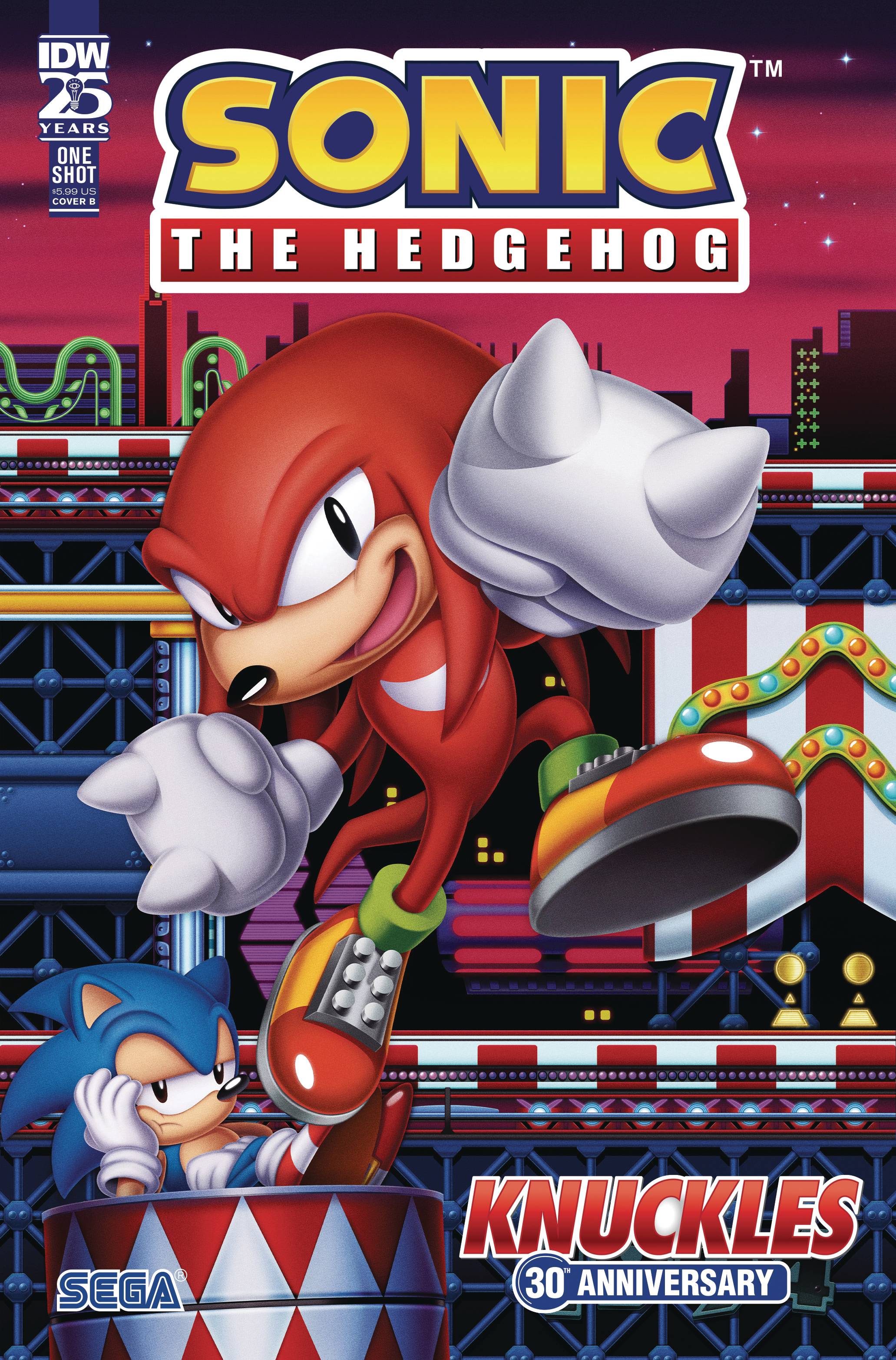 SONIC THE HEDGEHOG KNUCKLES 30TH ANNIVERSARY SPECIAL (2024) #1 (ONE SHOT) CVR B HUGHES