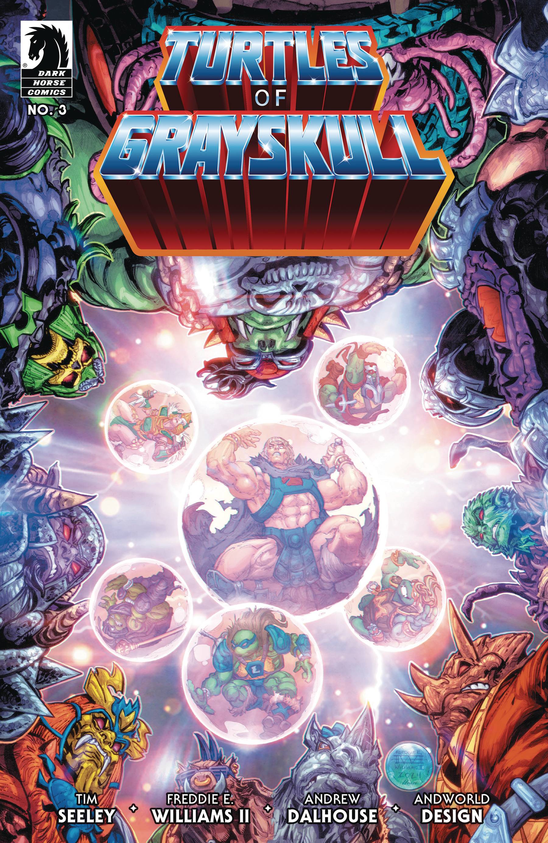 MASTERS OF UNIVERSE TMNT TURTLES OF GRAYSKULL (2024) #3 CVR A WILLIAMS