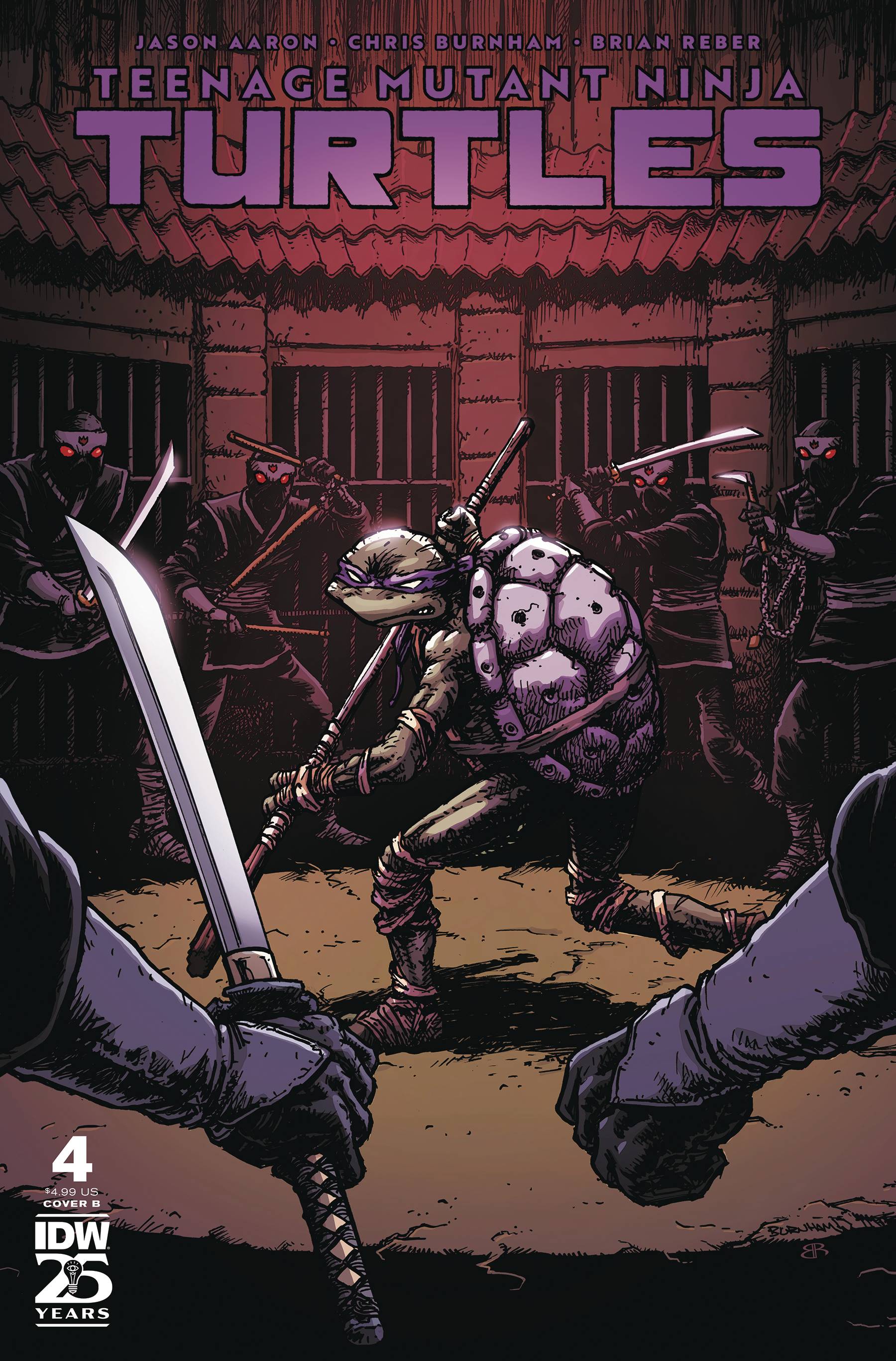 TEENAGE MUTANT NINJA TURTLES (2024) #4 CVR B BURNHAM