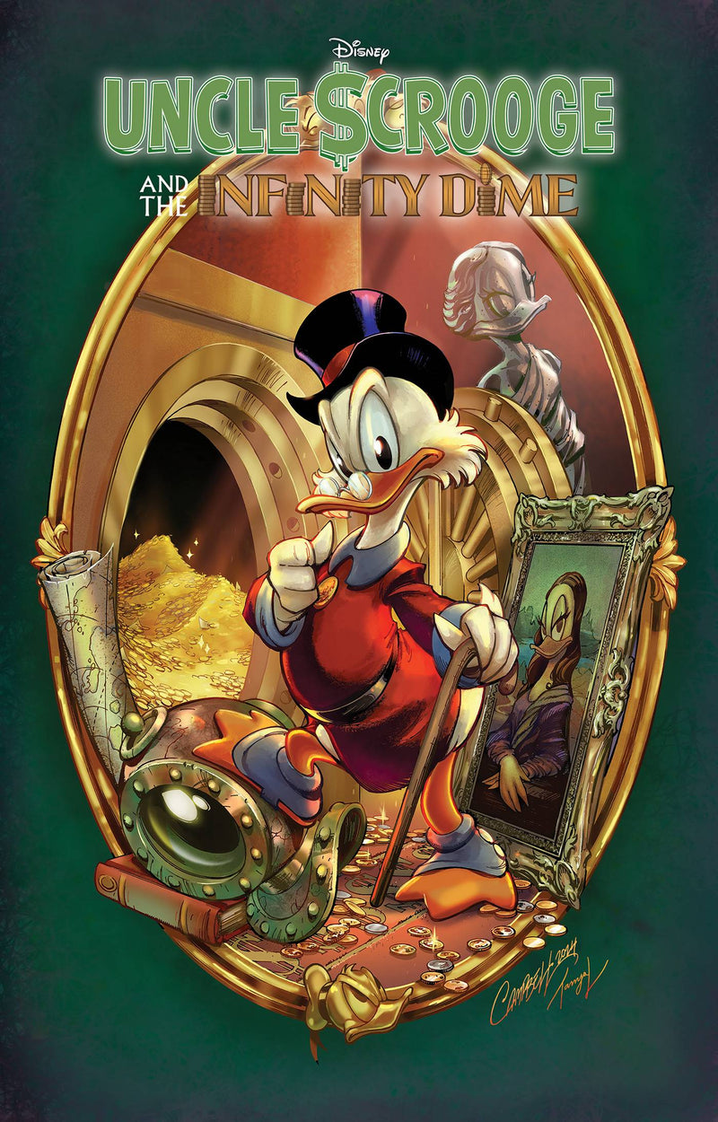 UNCLE SCROOGE INFINITY DIME GALLERY EDITION HC CAMPBELL DM VAR