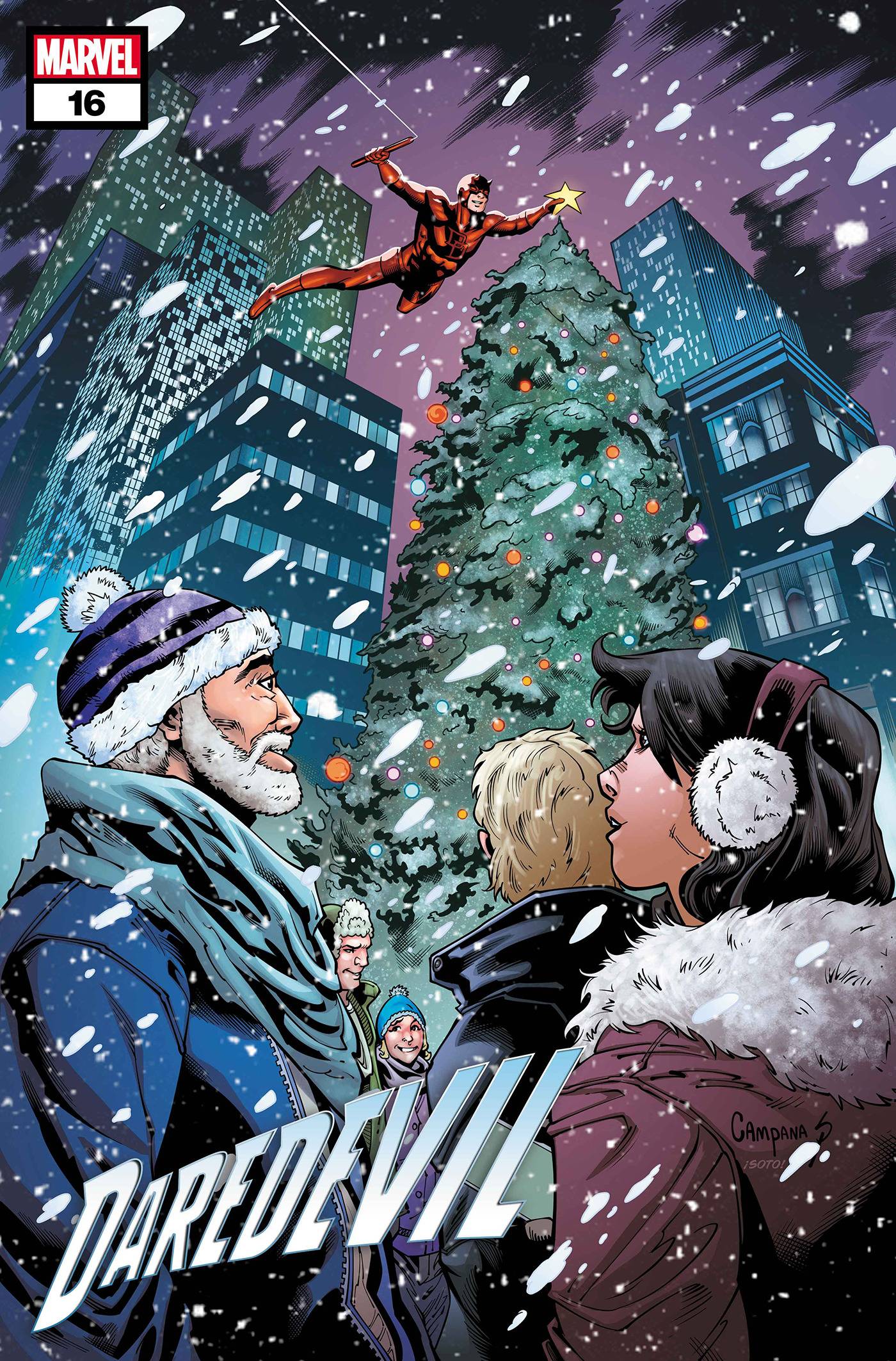 DAREDEVIL (2023) #16 CHRIS CAMPANA WINTER HOLIDAY VAR