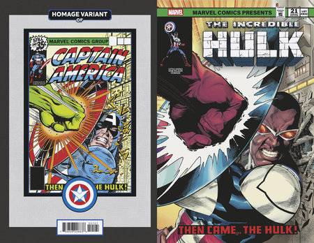 INCREDIBLE HULK (2023) #21 CAPTAIN AMERICA SAM WILSON HOMAGE VAR
