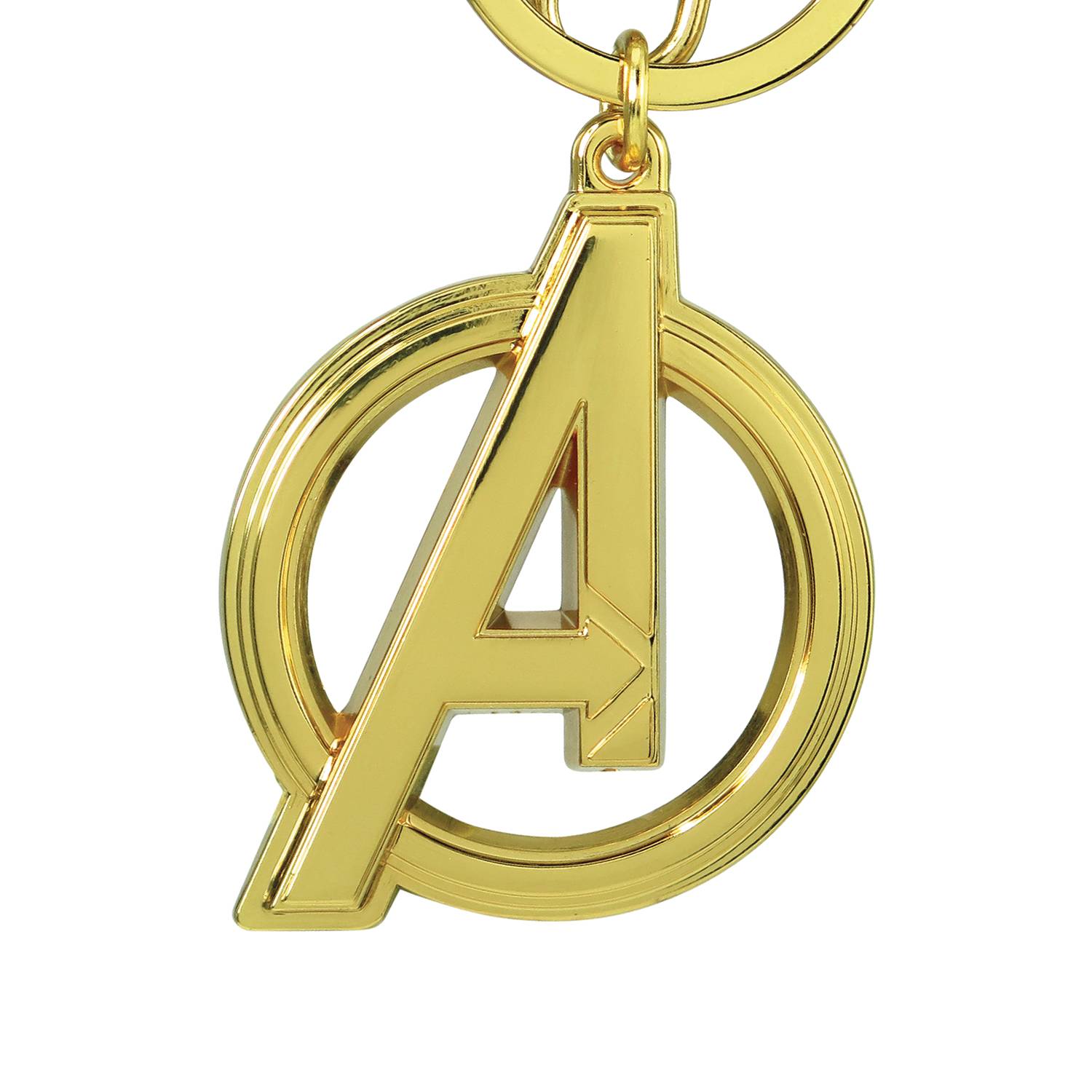 AVENGERS CLASSIC A LOGO GOLD PEWTER KEYRING