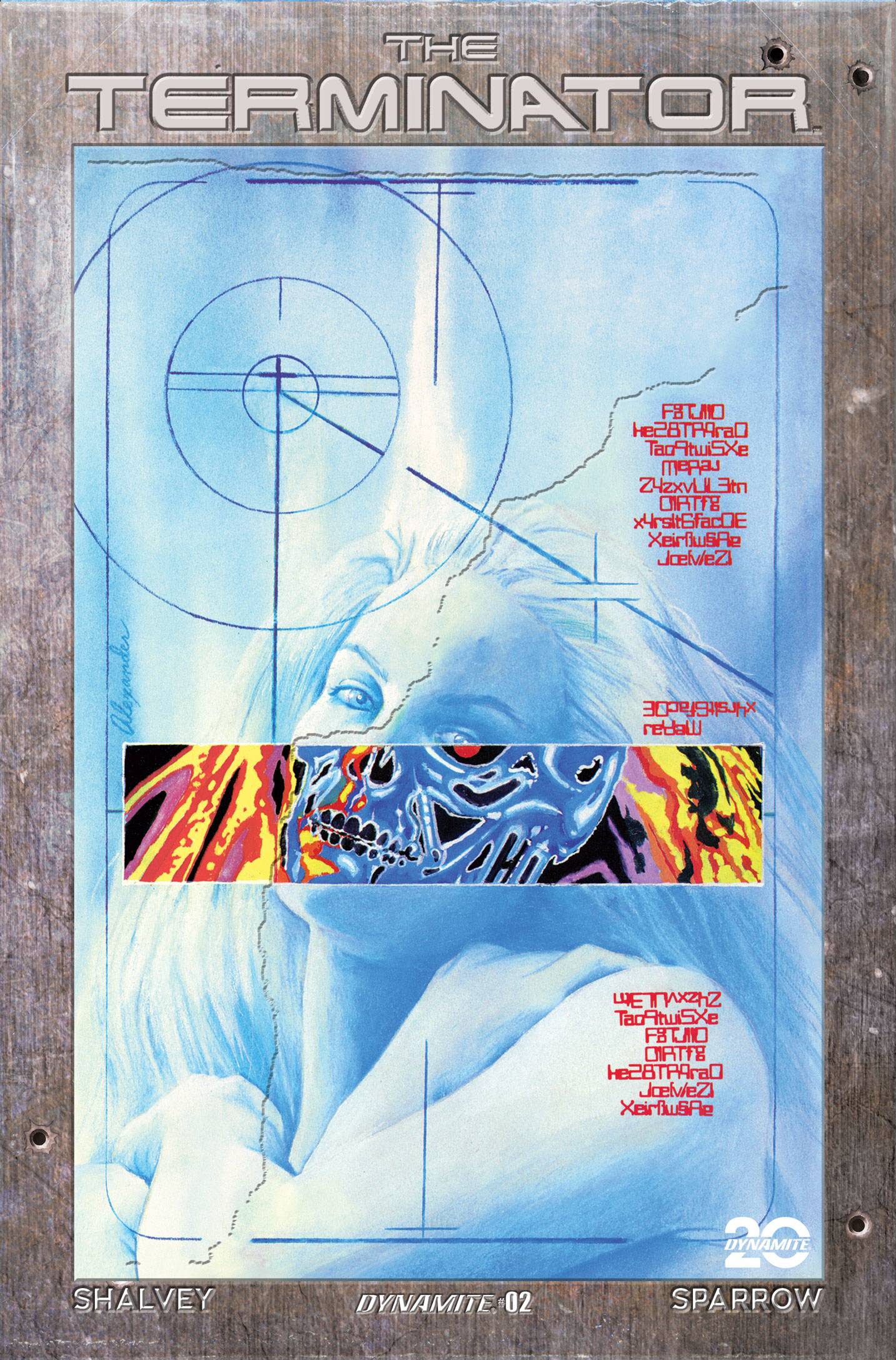 TERMINATOR (2024) #2 CVR Q FOC ROSS BURNING EARTH ICON VAR