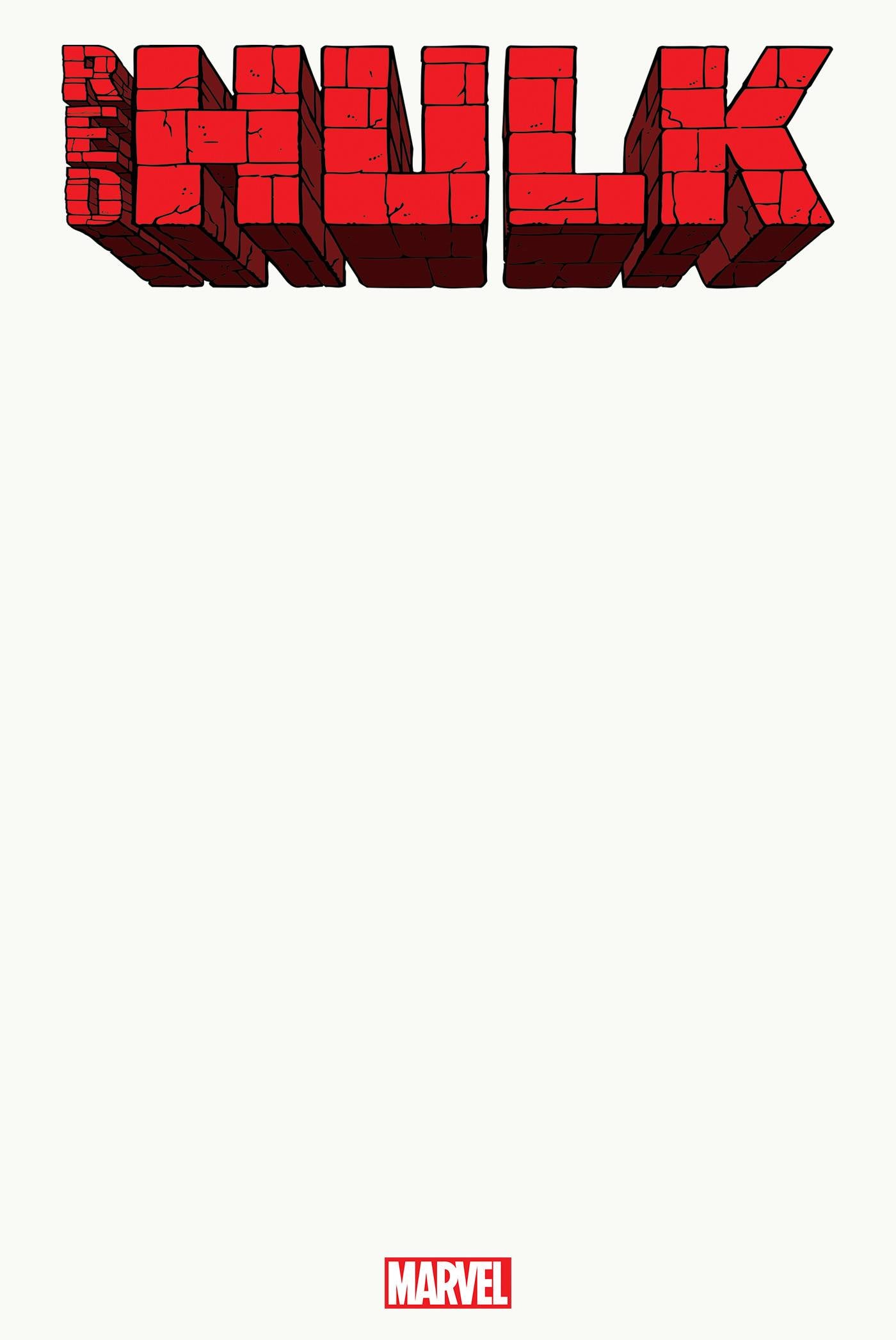 RED HULK (2025) #1 RED BLANK COVER VAR