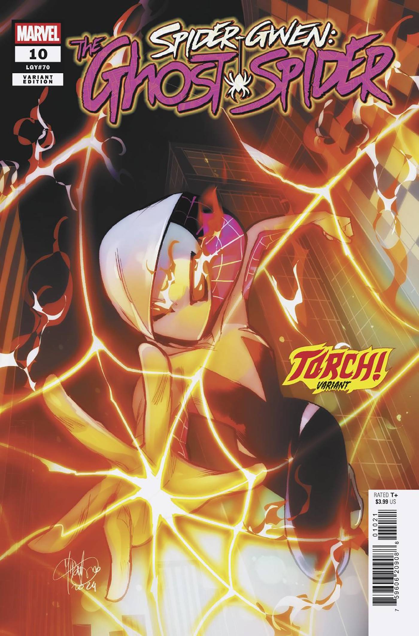 SPIDER-GWEN GHOST SPIDER (2024) #10 MIRKA ANDOLFO TORCH VAR